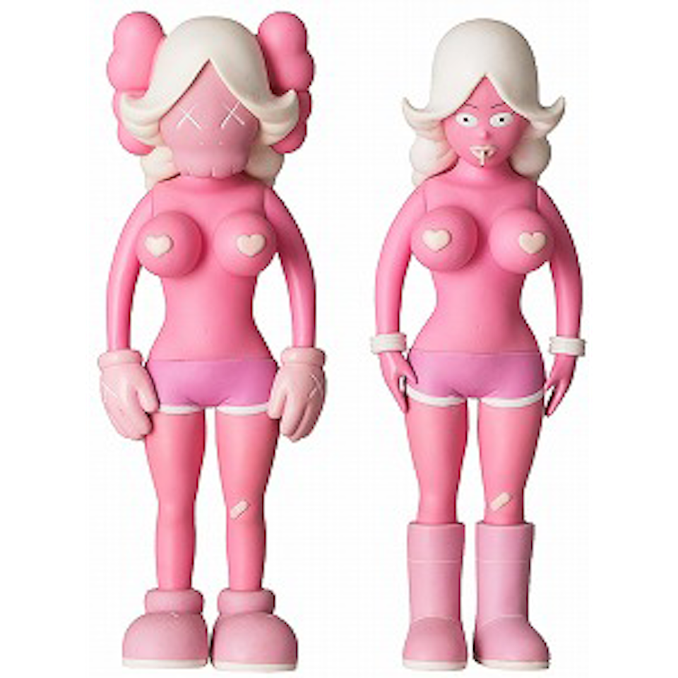 The Twins (Pink) by Kaws