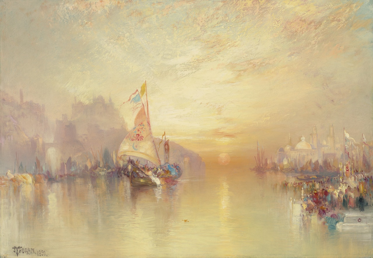 A Scene from Lalla Rookh by Thomas Moran