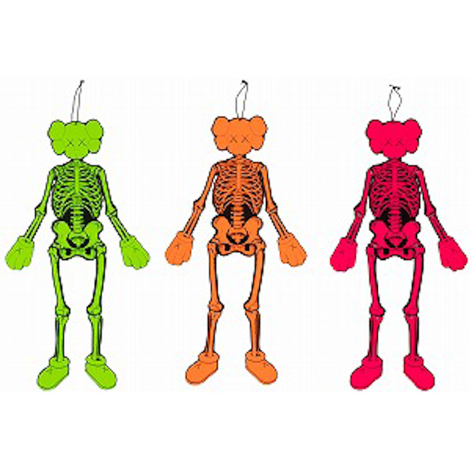 Companion Skeleton (Green, Orange, Pink) by Kaws