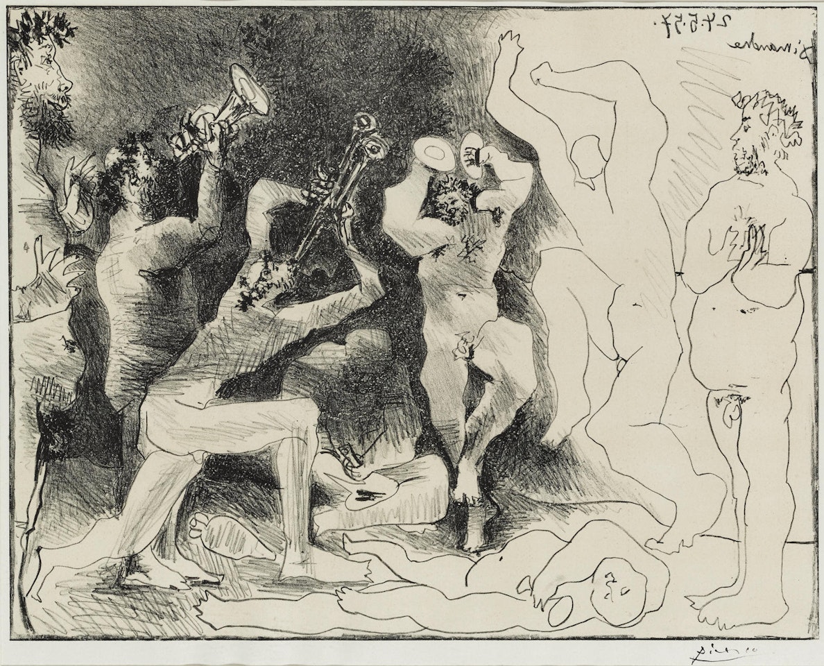 La danse des Faunes (B. 830; M. 291) by Pablo Picasso