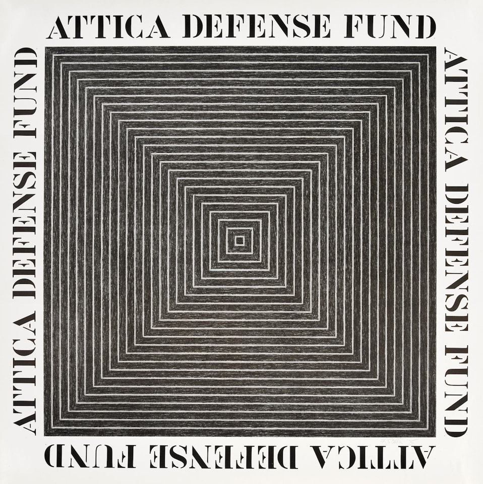 Attica Defense Fund by Frank Stella