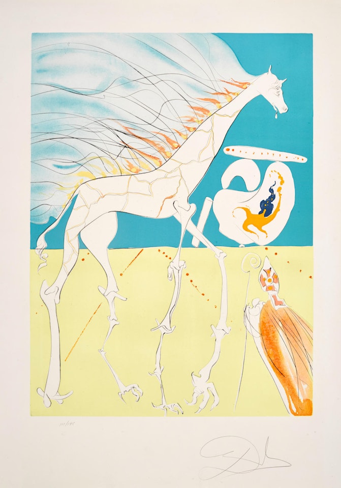 Girafe Saturniene, from La Conquête du Cosmos by Salvador Dali