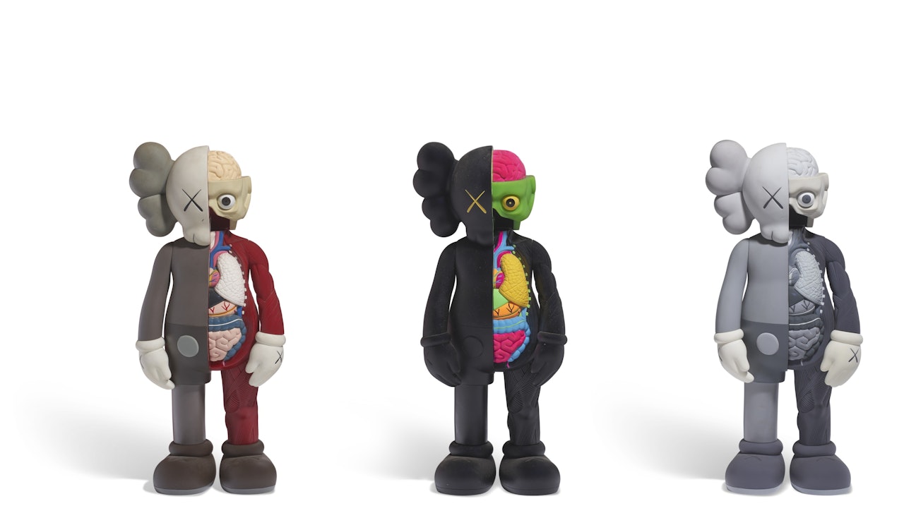 DISSECTED COMPANION (BROWN), DISSECTED COMPANION (BLACK), DISSECTED COMPANION (GREY) by Kaws