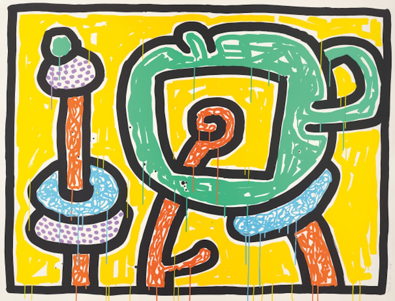 Flowers 3 by Keith Haring