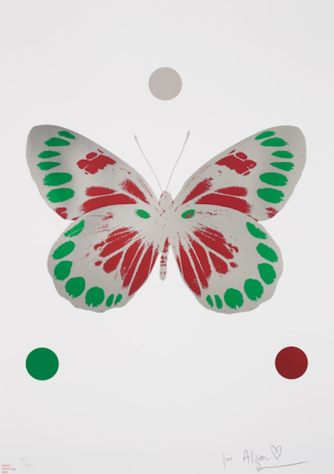 Science Xmas Butterfly Print by Damien Hirst