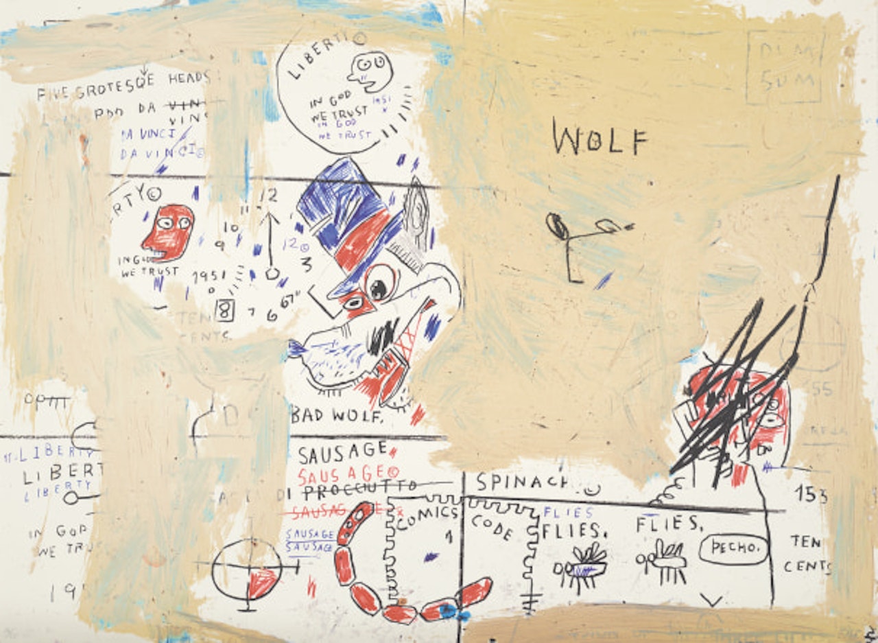 Wolf Sausage by After Jean-Michel Basquiat