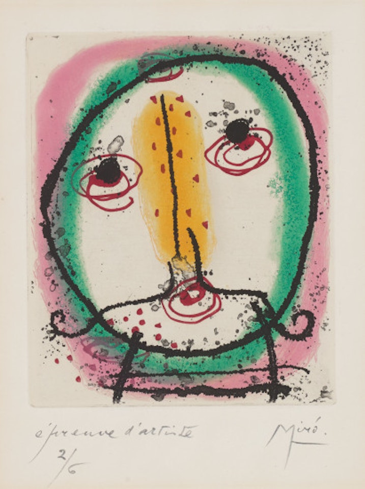 Suite - La Bague d'aurore (The Ring of Dawn): one plate by Joan Miró