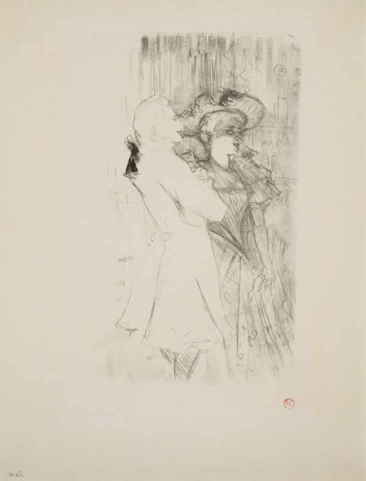 Lender et Auguez, dans 'La Chanson de Fortunio' (Lender and Auguez, in 'La Chanson de Fortunio') by Henri de Toulouse-Lautrec