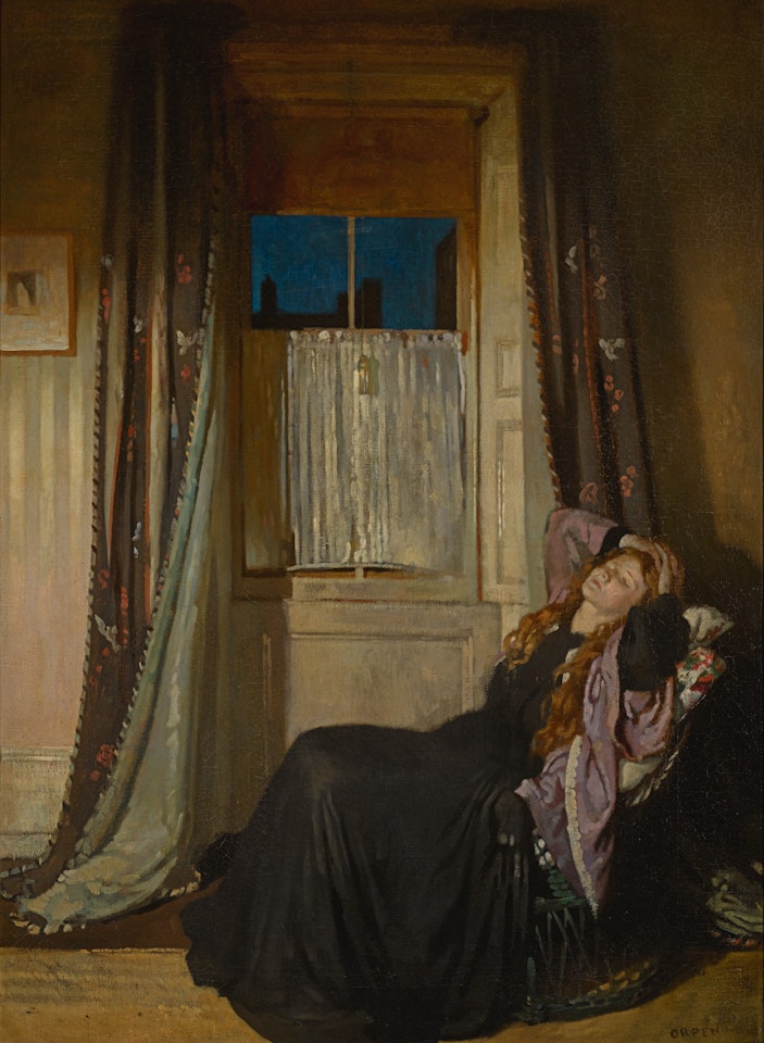 THE WINDOW: NIGHT by William Orpen