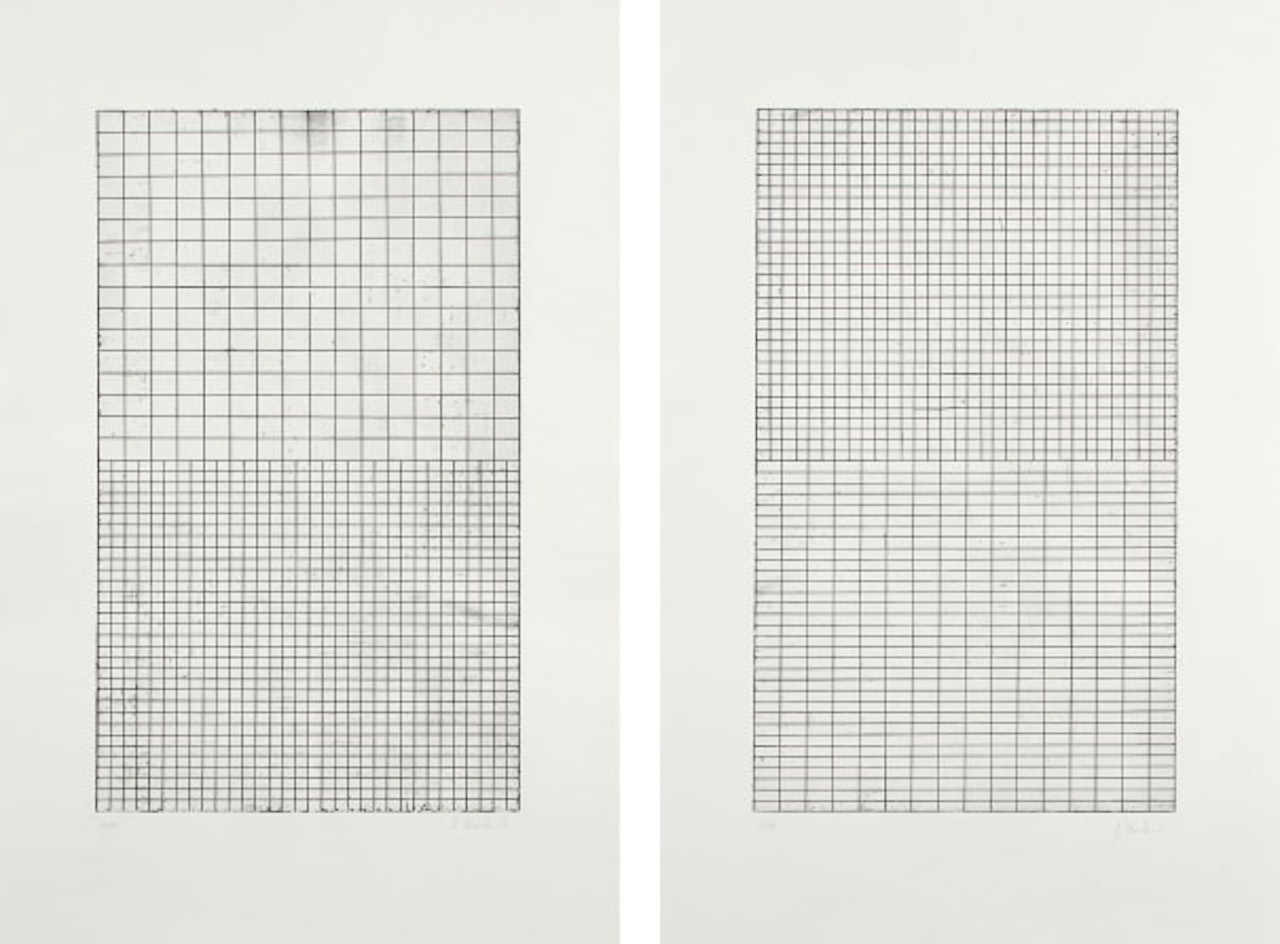 Adriatics: two plates by Brice Marden
