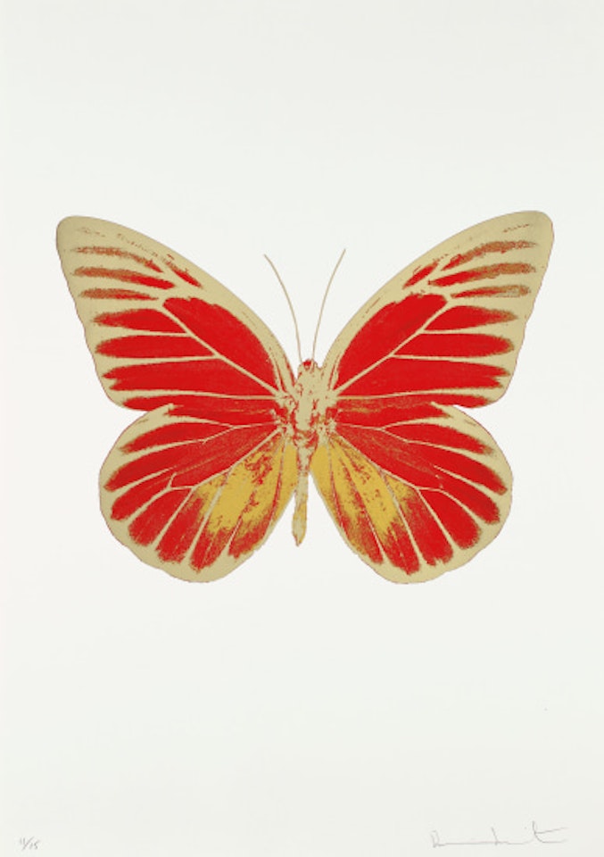 The Souls IV: Chilli Red-Oriental Gold by Damien Hirst