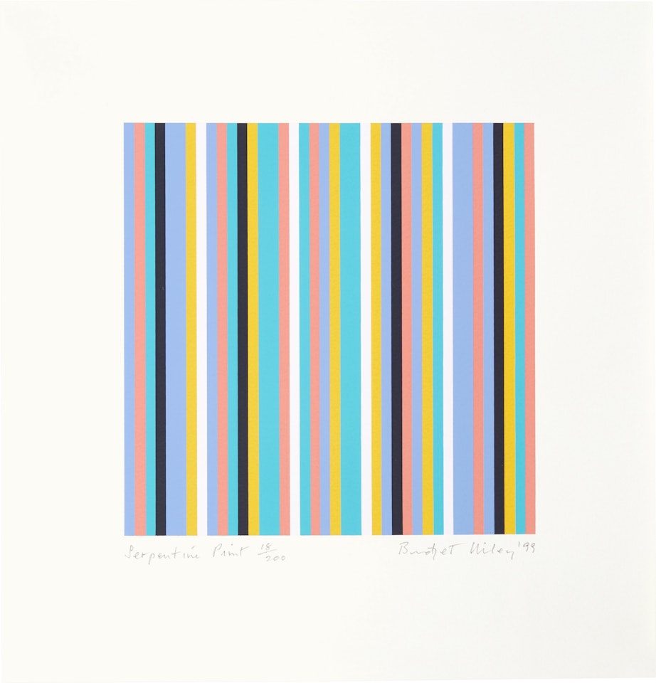 SERPENTINE PRINT (SCHUBERT 39) by Bridget Riley