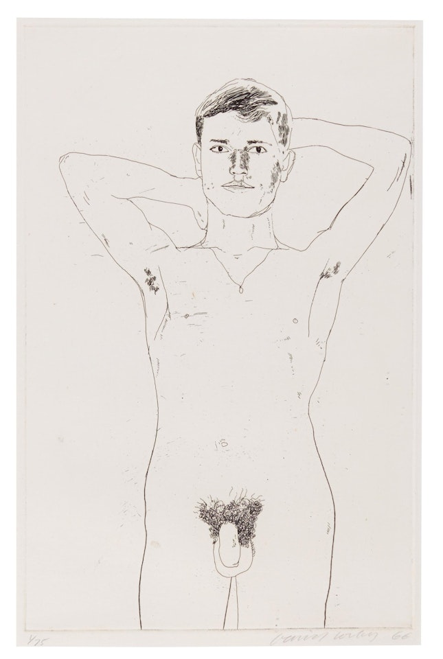 IN AN OLD BOOK (S.A.C. 52; MCA TOKYO 52) by David Hockney