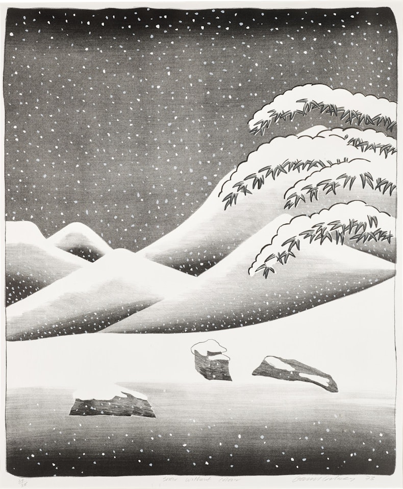 SNOW WITHOUT COLOUR (S.A.C. 135; MCA TOKYO 126) by David Hockney