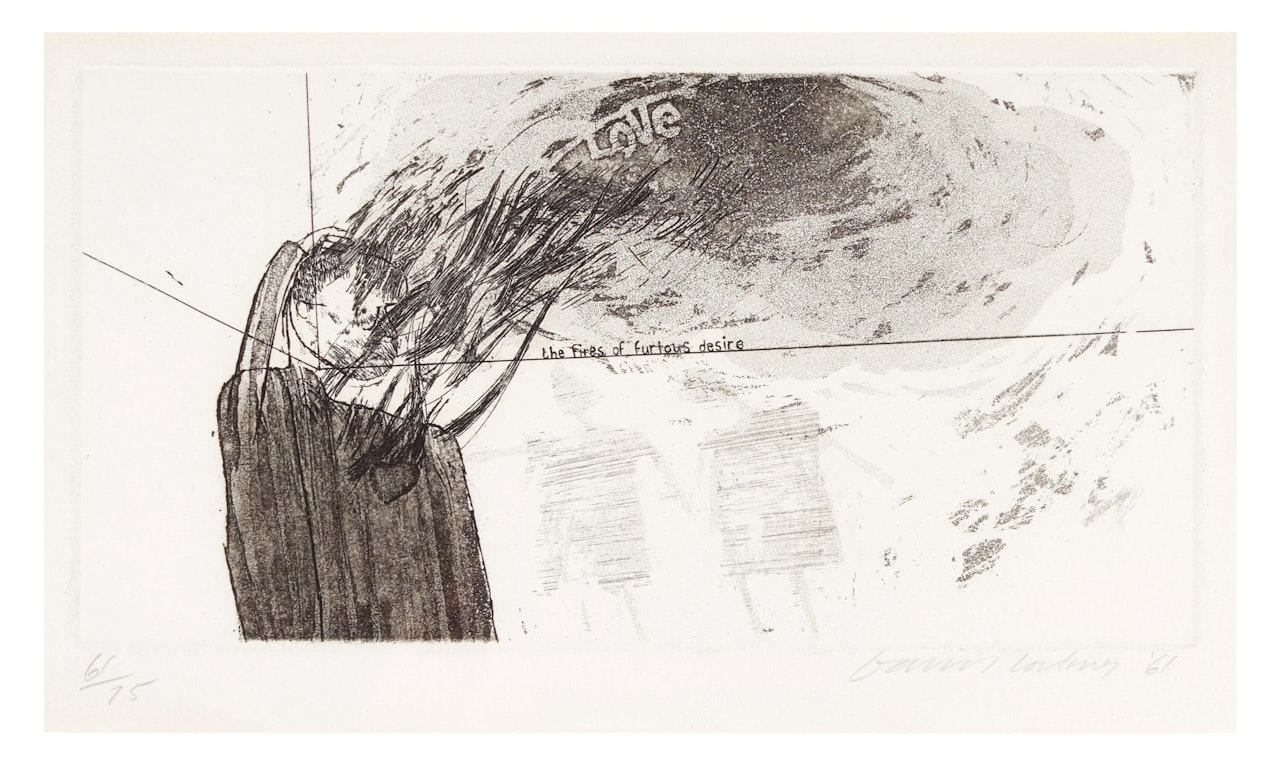 FIRES OF FURIOUS DESIRE (S.A.C., MCA TOKYO 5) by David Hockney