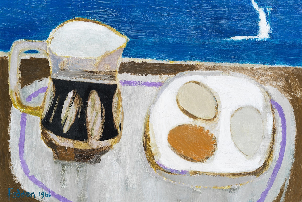 Jugs and Eggs 2 by Mary Fedden