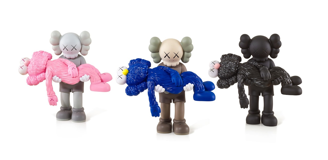 GONE (BROWN/ GREY/ BLACK) (THREE WORKS) by Kaws