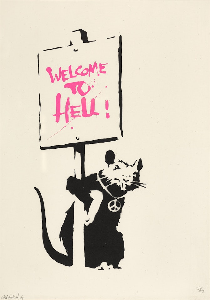 WELCOME TO HELL  by Banksy