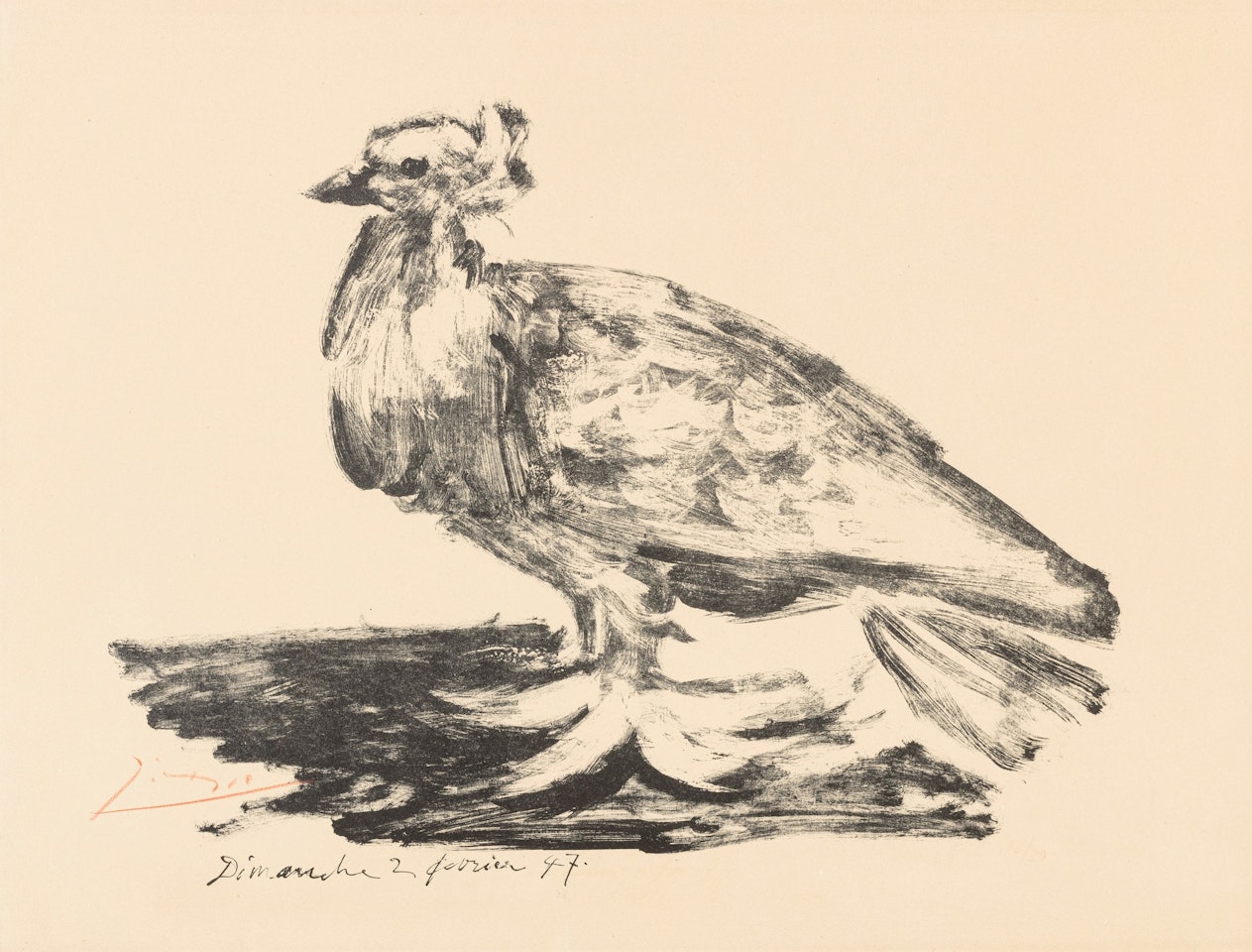 LE GROS PIGEON (B. 419; M. 66) by Pablo Picasso