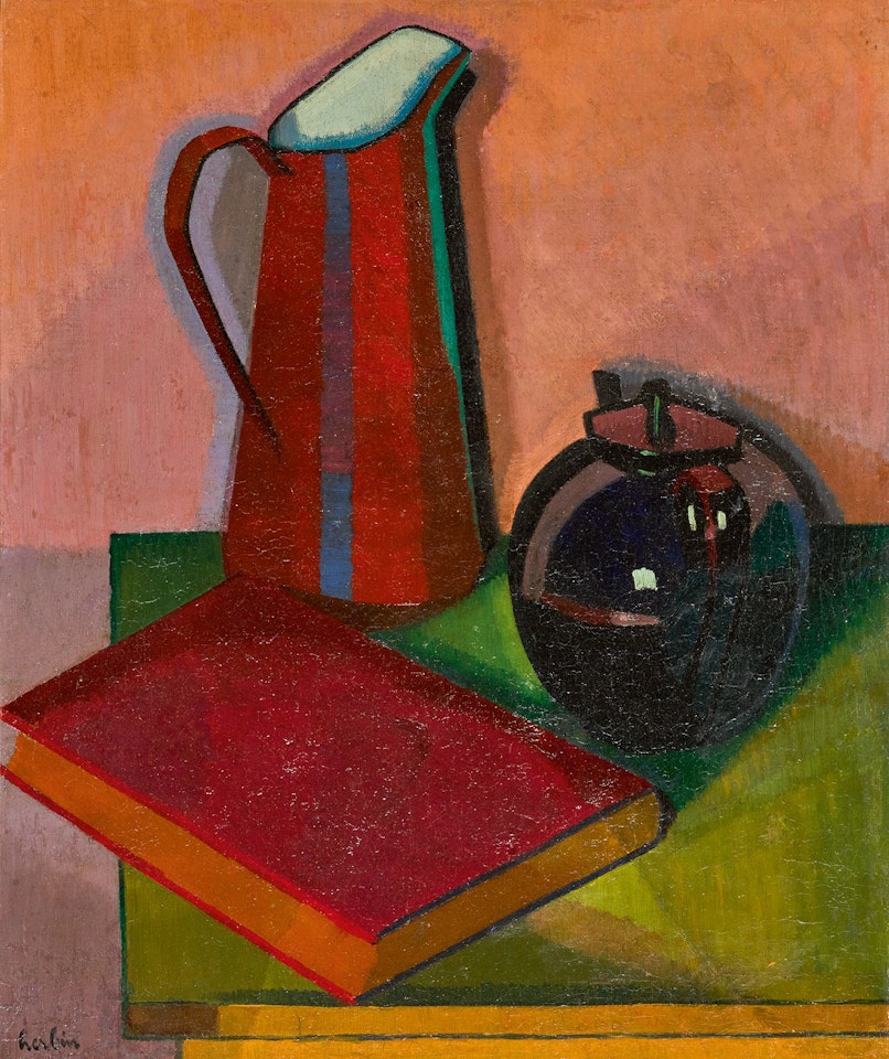 LIVRE, POT ET THEIERE by Auguste Herbin