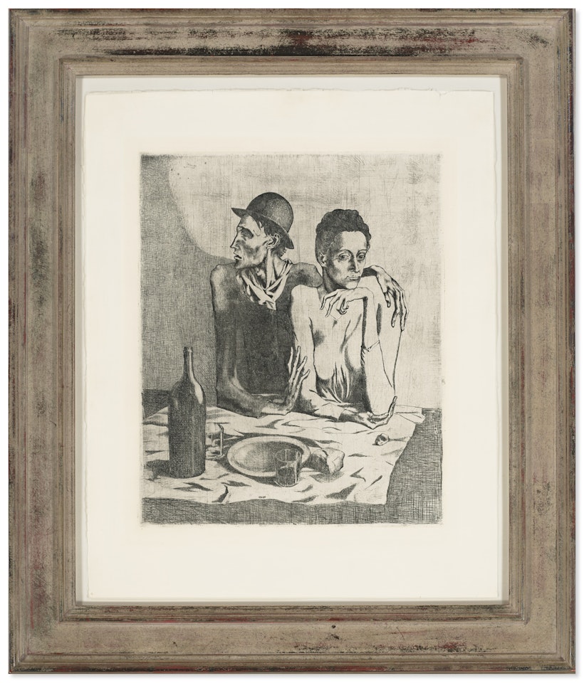 Le Repas frugal, from
La suite des Saltimbanques by Pablo Picasso