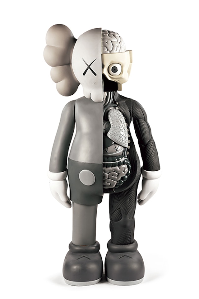 Four Foot Dissected Companion (Grey) by Kaws