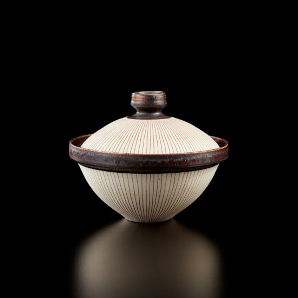 Covered bowl by Lucie Rie