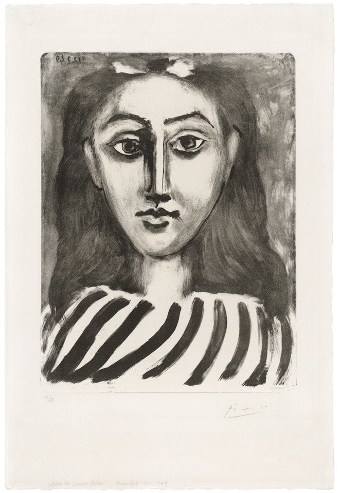 Tête de jeune fille by Pablo Picasso