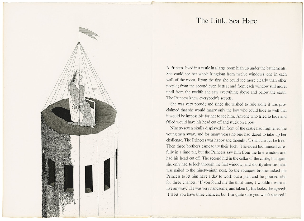 The Little Sea Hare, from: Illustrations for six fairy tales from the Brothers Grimm by David Hockney