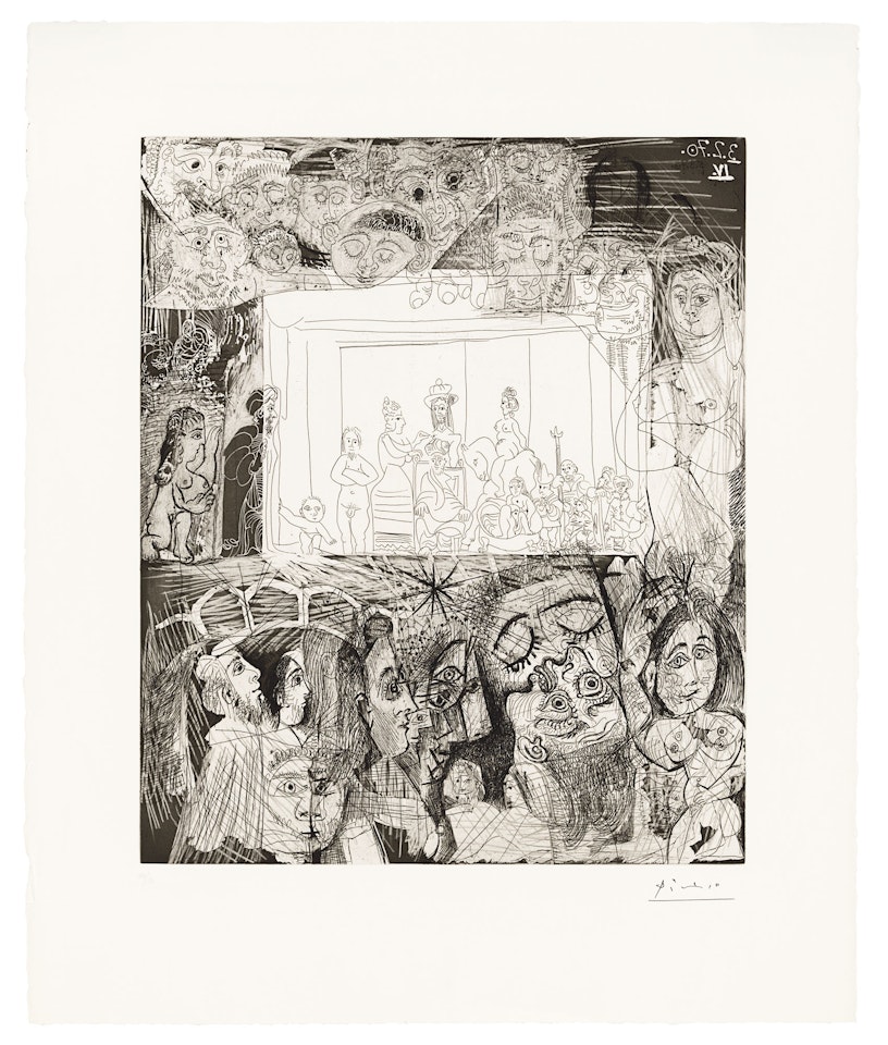 Ecce Homo, d'après Rembrandt, from: Series 156 by Pablo Picasso