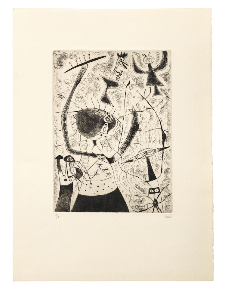 Les trois soeurs by Joan Miró