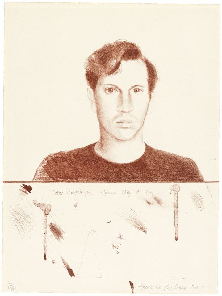 Peter Schlesinger by David Hockney