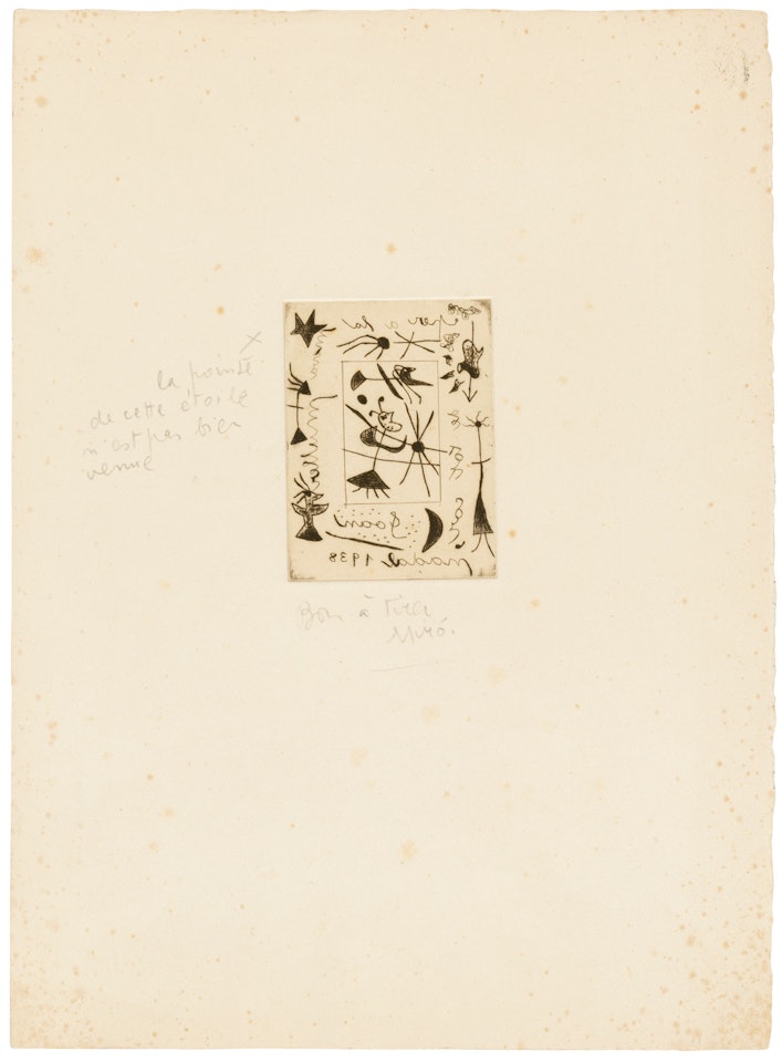 Bijou et cadre by Joan Miró