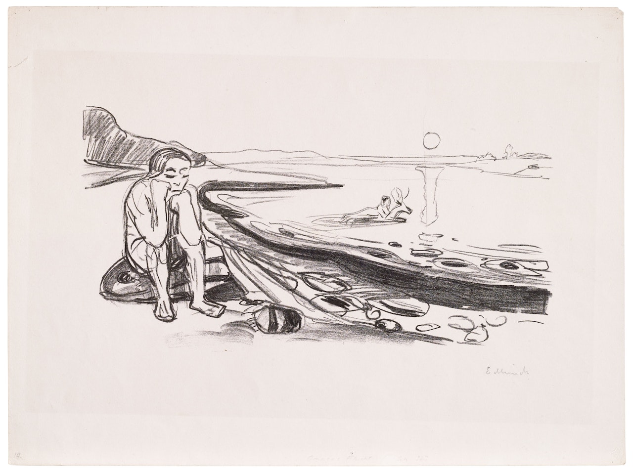 Omega's Flight, from: Alpha and Omega by Edvard Munch
