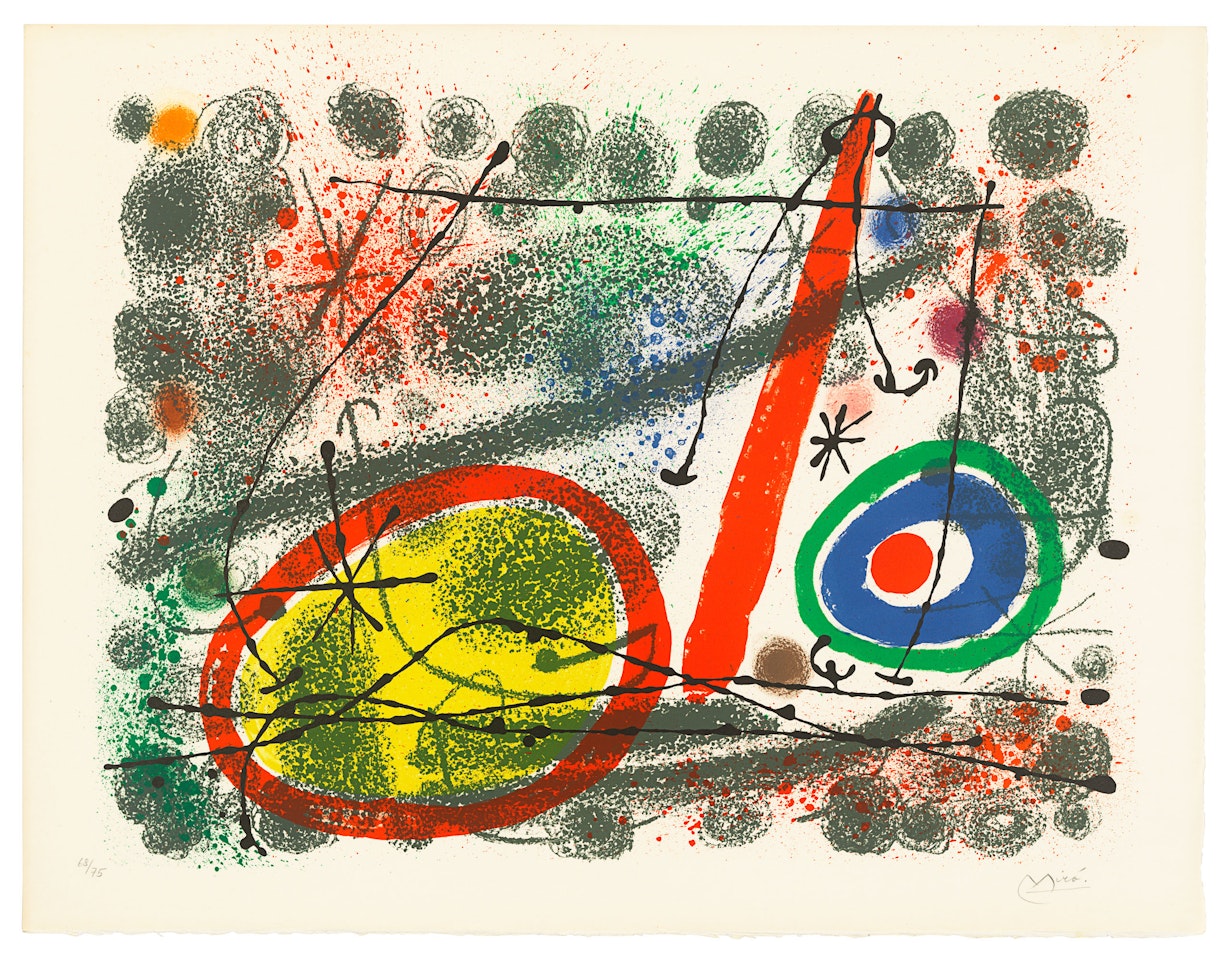 One plate, from: Cartones by Joan Miró