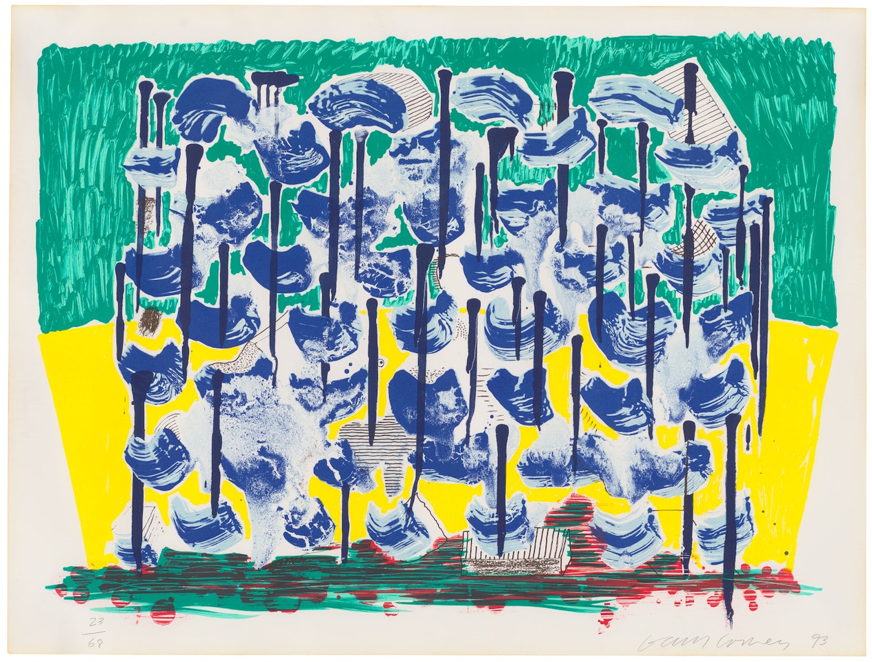 Slow Forest, from: Some New Prints by David Hockney