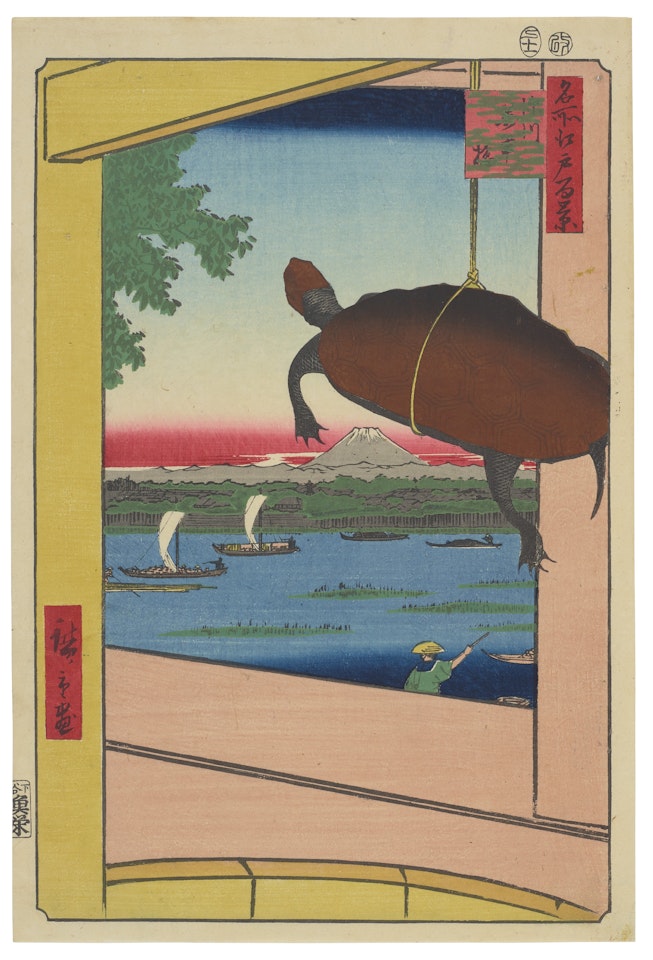 Mannen Bridge, Fukagawa by Utagawa Hiroshige