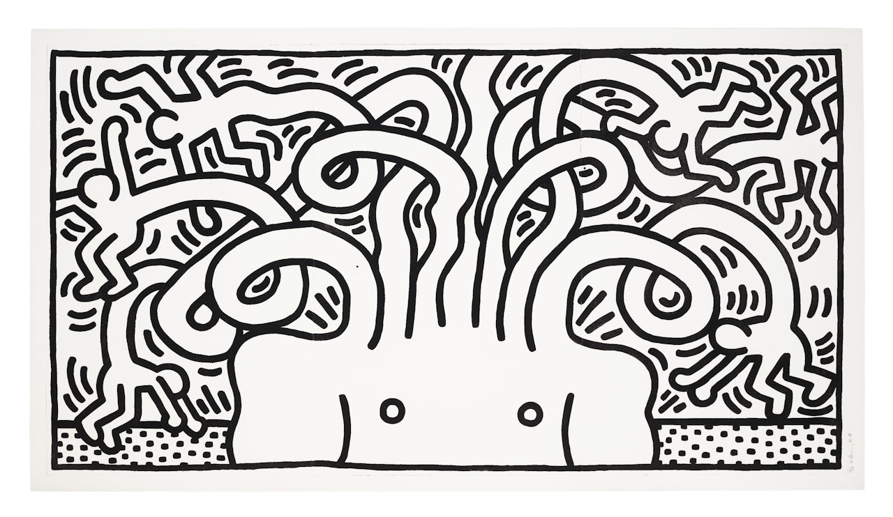 Medusa Head by Keith Haring