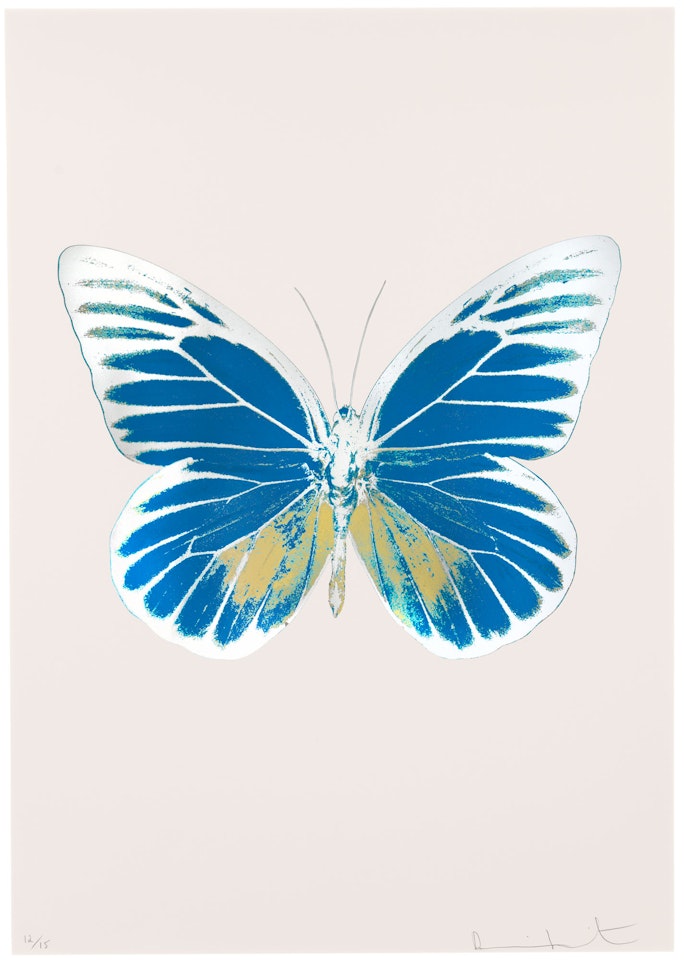 The Souls I - Turquoise/Cool Gold/Silver Gloss by Damien Hirst