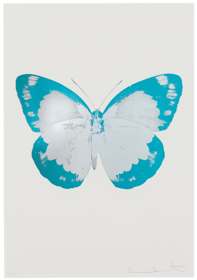 The Souls II - Silver Gloss/Topaz/Blind Impression by Damien Hirst