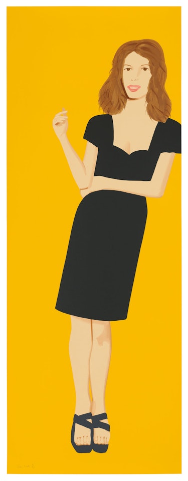 Cecily, from: Black Dress by Alex Katz