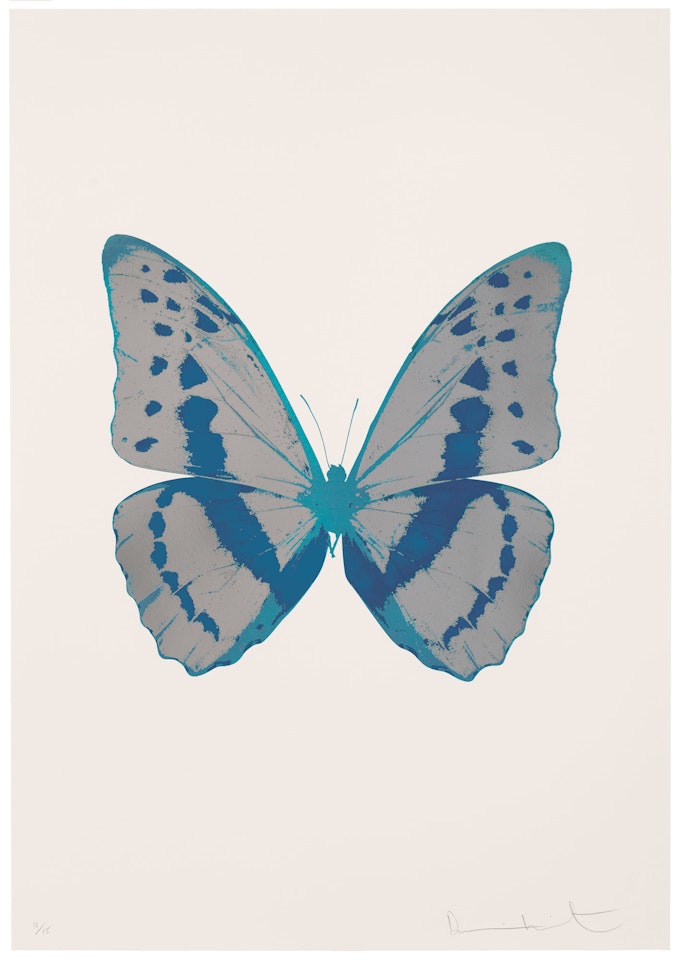The Souls III - Silver Gloss/Turquoise/Topaz by Damien Hirst