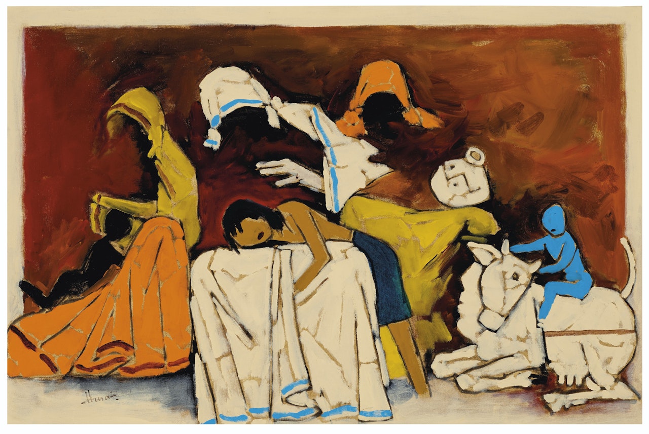 Untitled (Mother Teresa) by M.F. Husain
