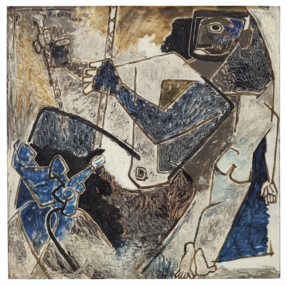 The Pull by M.F. Husain