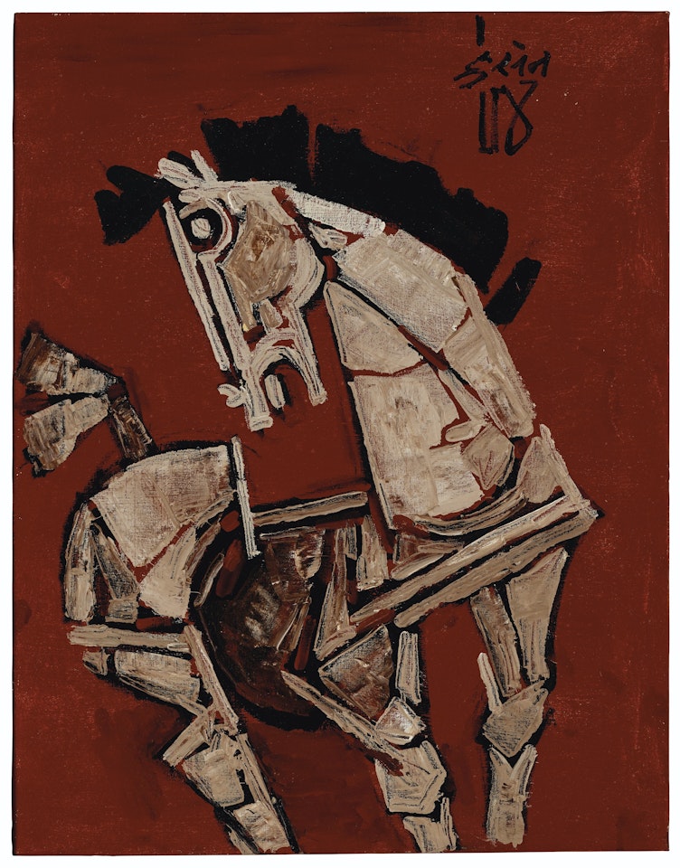 Untitled (Horse) by M.F. Husain