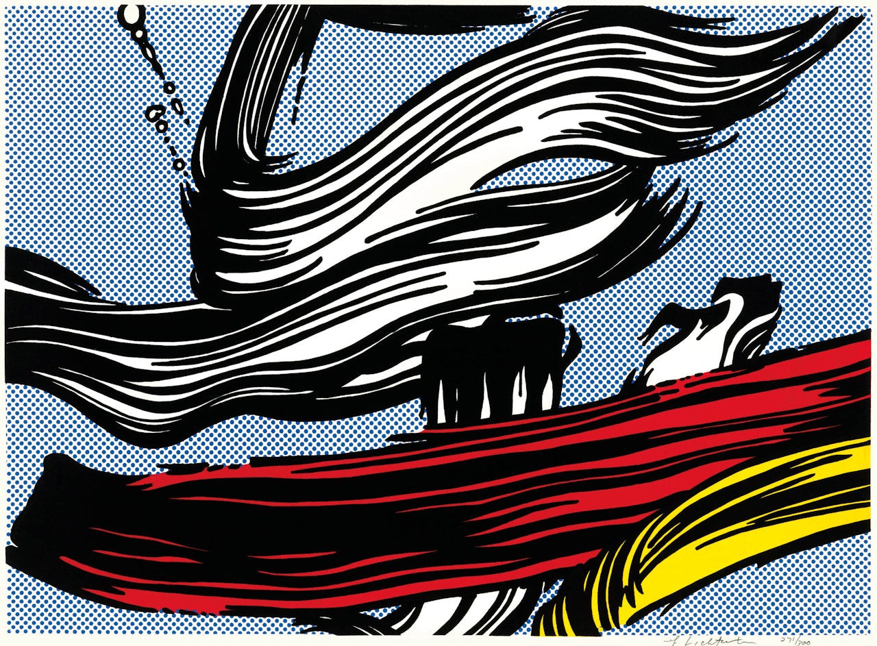 Brushstrokes by Roy Lichtenstein