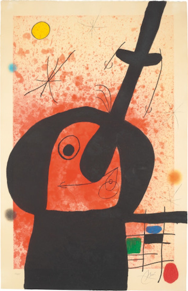 Le Penseur puissant (The Mighty Thinker) by Joan Miró