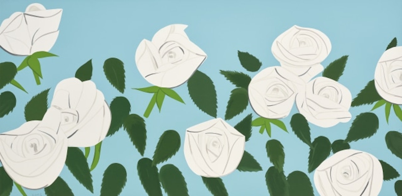 White Roses by Alex Katz