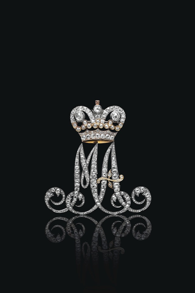 A DIAMOND SILVER AND GOLD MAID OF HONOR CYPHER  by Anonymous