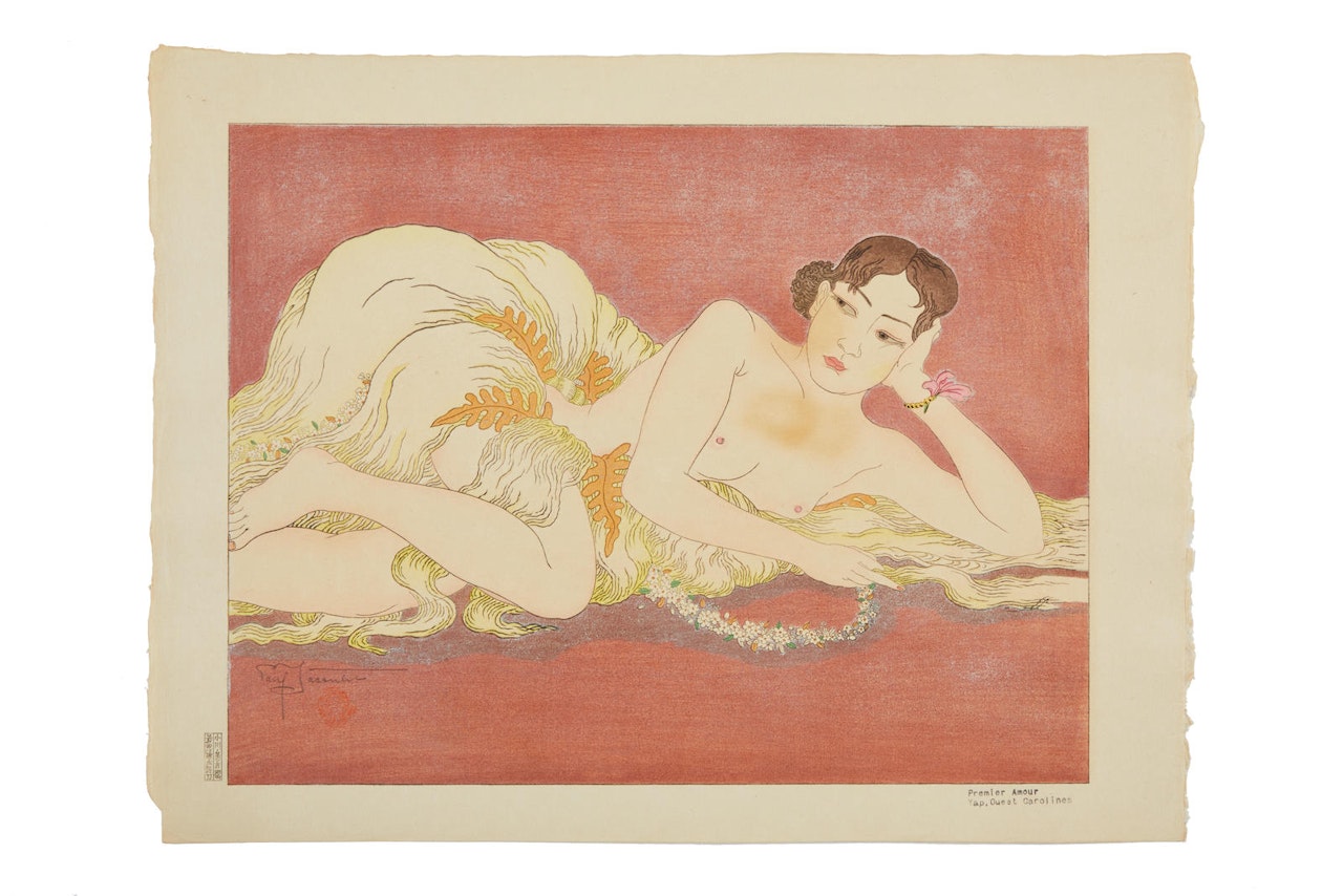 Premier Amour Yap, Ouest Carolines by Paul Jacoulet